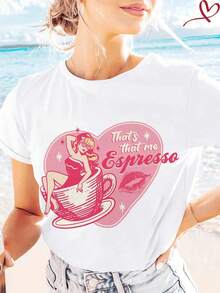 Women's Pure Cotton Short-Sleeve T-Shirt, Classic Basic Round Neck Tee, Loose-Fitting Casual Top, Soft And Comfortable Fabric, Sizes S-5XL Available, Solid Color Blouse For Everyday Wear, Breathable Summer Essential, Easy-To-Match Fashionable T-Shirt For Ladies. - 薑色 - 查看 1