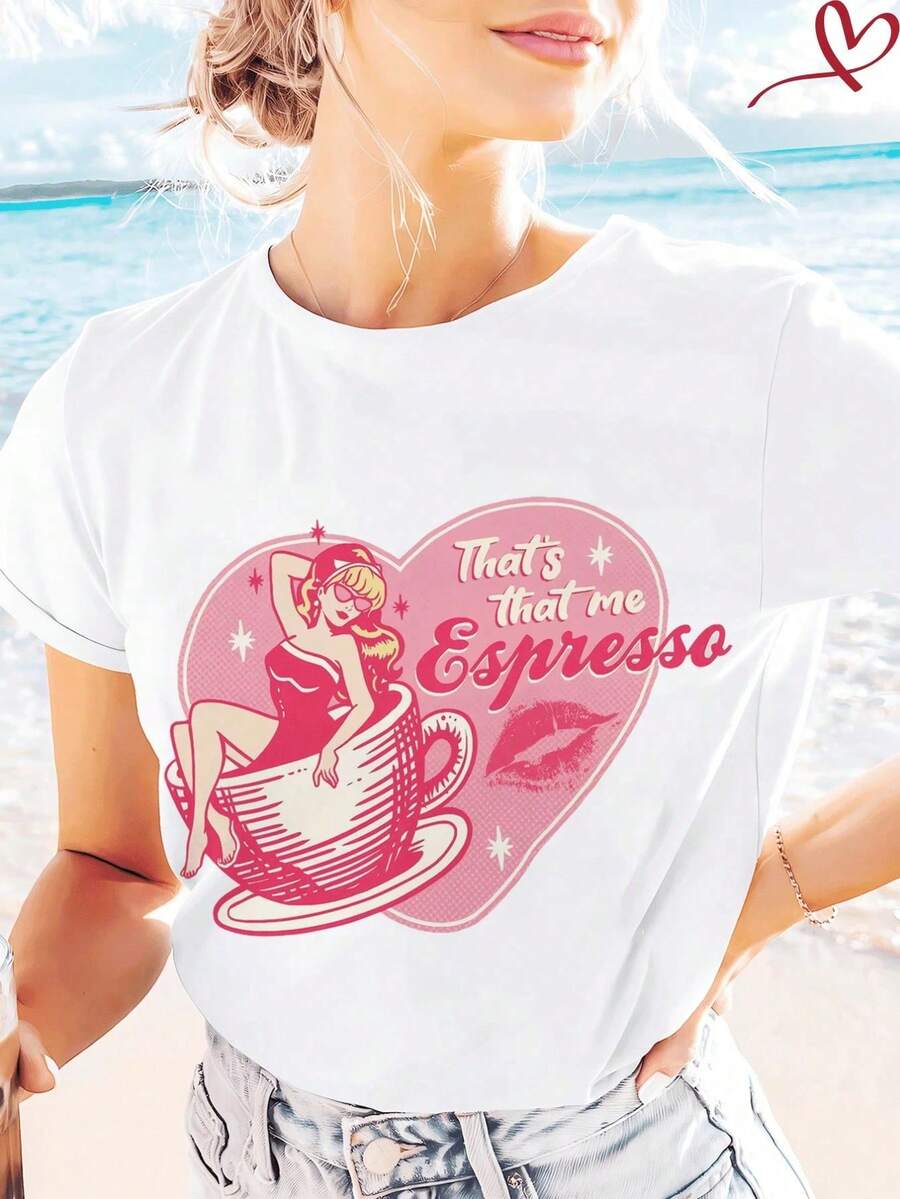 Women's Pure Cotton Short-Sleeve T-Shirt, Classic Basic Round Neck Tee, Loose-Fitting Casual Top, Soft And Comfortable Fabric, Sizes S-5XL Available, Solid Color Blouse For Everyday Wear, Breathable Summer Essential, Easy-To-Match Fashionable T-Shirt For Ladies. - 薑色 - 查看 1