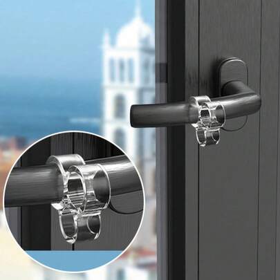 6pcs Clear PVC Door Handle Protectors, Anti-Collision Wall Buffer Rings, Quiet Non-Marking Door Knob Stoppers For Bedroom Bathroom