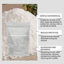 1 Kemasan 100g Bubuk Penghilang Bulu Lembut Musim Panas, Penghilang Bulu Tubuh yang Cepat Larut, Formula Lembut, Kantong Ber zipper Mandiri, Mudah Dicampur dan Dibilas, Cocok untuk Seluruh Tubuh, Unisex - bubuk penghilang bulu - View 2