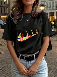 Women T-Shirts - Black - View 4