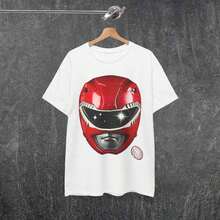 Camiseta de Power Ranger Roja - Blanco - Ver 2
