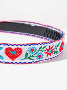 1pc Fashionable Gorgeous Colorful Chocolate Crumble Hair Hoop Hair Accessory - FG980 Red, White and Blue - View 3