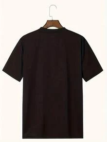 Men's Graduation T-Shirt With Back Print - 100% Comfortable And Breathable Fabric, Casual Short Sleeve T-Shirt With Round Neck And Back Design For Graduation Parties, Proms, Events - Essential Garment For Daily Use Of Male Graduates, Loose And Comfortable For Summer. - Black - View 2