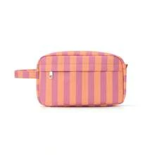 1pc - Stylish Striped Diaper Storage Bag, Large Capacity Diaper Bag With Handle, Waterproof Baby Product Storage Bag, Travel-Friendly Accessory. - Multicolor - View 4