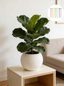 Elegant White Spherical Weather-Resistant Plastic Planter - For Indoor/Outdoor Use, Suitable For Artificial Plants, Succulents, Ferns, Mall, Garden, Balcony, Housewarming Decor, Easy To Clean, Lightweight, Ideal For Christmas, Thanksgiving - Multiple Styles - View 11