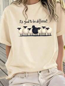 Women T-Shirts - Apricot - View 3