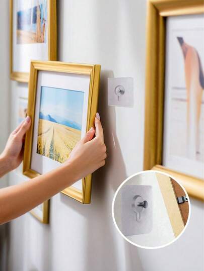 5 miếng dán vít dễ lắp đặt, không cần khoan, keo dính chắc chắn, không để lại dấu vết, có thể tháo rời, chống thấm nước, tự dính, dùng để gắn khung ảnh, giá đựng đồ, nhà bếp, phòng tắm, phòng ngủ, nhà cửa, văn phòng, sắp xếp đồ đạc trên tường.