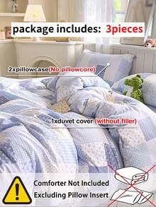 Bộ chăn ga gối 3 món in họa tiết hoa ghép mảnh, siêu mềm mại và thoáng khí, chất liệu microfiber cao cấp và vải gạc hai lớp, phù hợp cho mọi mùa. Có thể giặt máy, chống phai màu, chống xù lông, chống co rút. Phong cách đơn giản, tươi mới tạo nên không gian phòng ngủ quyến rũ. Bộ chăn ga gối dễ bảo quản, phù hợp với giường cỡ King/Queen/Full/Twin. Thích hợp cho nhà ở, ký túc xá, căn hộ, phòng khách, nhà nghỉ dưỡng và làm quà tặng. - Nhiều màu - Xem 9