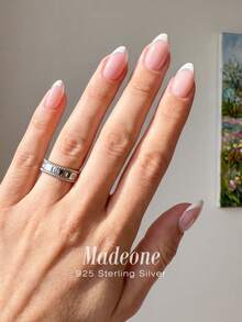 MADEONE 1pc 925 Sterling Silver Cubic Zirconia Twisted Line Ring, Elegant Versatile Fashion Accessory, Exquisite Gift For Women - Silver - View 3