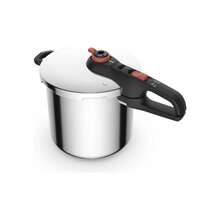 T-Fal Secure Click Pressure Cooker, 8 Liter Capacity, Stainless Steel, Silver, Model P2584403, 5 Protection Systems - View 2