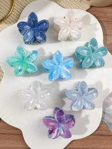 2/5/8pcs New Ins Floral Hair Clips, Fashionable Casual Hair Accessories For Girls, Versatile Decorative Accessories - Multicolor - View 3