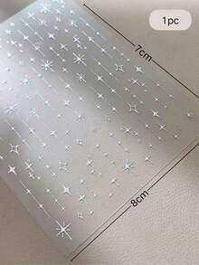 1 Box Christmas Winter New Style 3 Options Laser Starry Sky Nail Art Stickers Fine Line Starry Element Nail DIY Decoration - Multicolor - View 6