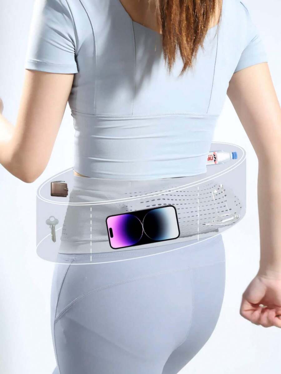Lightweight Multi-Functional Running Waist Bag, Unisex Invisible Fanny Pack For Sports, Fitness, Yoga, Outdoor Activities - Multicolor - View 1