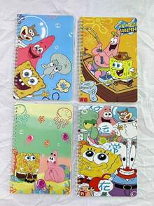 SpongeBob SquarePants Cuaderno/diario de espiral cuadrado lindo, regalo de cumpleaños - computadora portátil - Ver 5