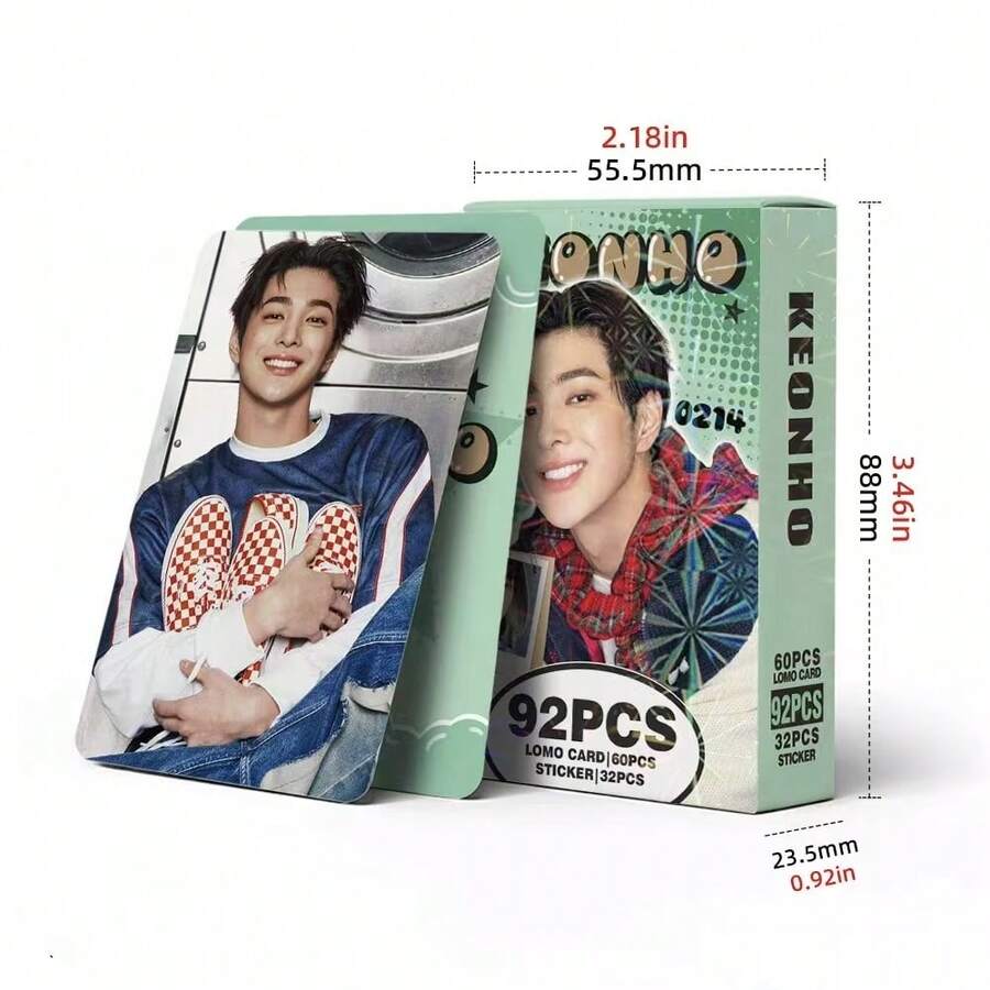 CORTI S 最新 SOLO 小卡。92 张/盒（60 张 LOMO 卡 + 32 张贴纸），K-Pop 粉丝应援礼品。包含 Keonho/Juhoon/Seonchyeon 小卡和贴纸。可收藏，适合专辑和相册装饰，也是返校、毕业、生日、节日礼物的理想之选。 - 彩色 - 查看 1