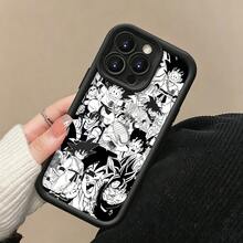 Funda para móvil con personajes de , compatible con Samsung, Apple, VIVO, OPPO, , ,  y Honor. Fabricada en TPU, ofrece protección contra golpes y caídas. Un regalo ideal para amigos y familiares. - Negro - Ver 4