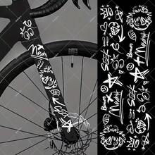 Hình dán trang trí khung xe đạp theo phong cách Graffiti | Chất liệu PVC mờ, tự dính, chịu va đập và mài mòn cao. - 1 BỘ - Xem 11