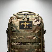 PVC Tactical Patch Glow-In-The-Dark Hook And Loop Silhouette Badge For Backpacks - Silhouette - View 6