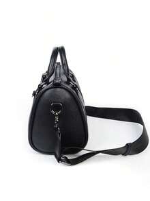8VEL 1 pieza Bolso de mano casual de gran capacidad para negocios, bolso de embrague, bolso de muñeca, artículos esenciales para vacaciones, antirrobo, portátil, ligero, regalo, organizador de bolsos, carteras, bolsos, monedero, bolsos laterales, bolsos vintage, bolso de viaje, bolso de verano, bolso de primavera, bolso de maquillaje, regalo para hombres, regalo de Navidad, bolsa de viaje - Negro 2 - Ver 7