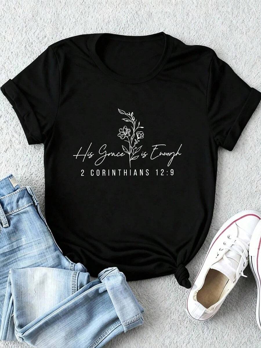 Women T-Shirts - Black - View 1