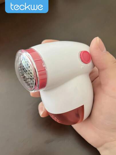 Teckwe Electric Lint Remover, Mini Portable Fuzz Fabric Shaver For Clothes, Shoes, Sweaters, Battery Operated Lint Shaving Machine,(Powered By Two AA Batteries,The Shipment Does Not Come With Batteries, And Buyers Need To Purchase Them Themselves)