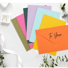 20/50pcs Paper Envelopes, Self-Sealing Invitation Envelopes, Mini, Medium, Large Colored Paper Envelopes With Window, Suitable For Holiday, Wedding, Party, Birthday And Christmas Celebration Cards/Notes - Square - View 8