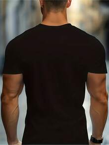 Camiseta de cerveza "Hola Oscuridad, Viejo Amigo"| Diseño vintage de aventura en bar con proverbio irlandés Stout, manga corta, cuello redondo, tela sin elasticidad, perfecta para pubs irlandeses, fiestas y ropa casual - Negro - Ver 2