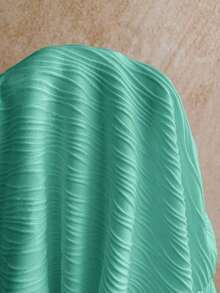 fsvsSoleia Vestido mini ajustado con cuello halter y detalle de retorcido en blanco, con accesorios metálicos, decoración de conchas, para playa y resort de vacaciones, atuendo de veranosdvs LAJH - verde menta - Ver 7