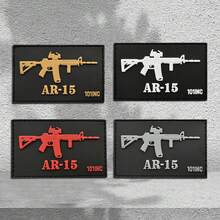 PVC Tactical Patch Glow-In-The-Dark Hook And Loop Silhouette Badge For Backpacks - Silhouette - View 1