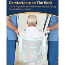 Patient Lift Tranfer Belt With Liding Pad Tair Lift Aid For Bed To Wheelchair Adjutable Carry Trap Mobility Dece For Elderlariatric Adul Foldable Tranp Heet - As Pic - View 5