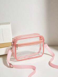 Bolso cuadrado mini de PVC transparente con correa ajustable para uso diario, aprobado para estadios, de 12 x 12 x 6 pulgadas, bolso transparente casual cuadrado para el hombro para conciertos, eventos deportivos, festivales, para viajes, bolso cruzado simple de moda, bolso transparente a prueba de agua y arena, perfecto para verano, vacaciones y playa, bolso transparente para mujer - Verde militar - Ver 8