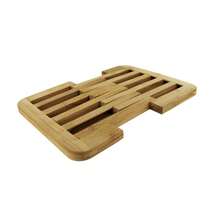 ZYLX SHOPPING - Descanso de panela extensível em bambu para cozinha (22-30 cm), protetor de mesa para pratos e panelas quentes - NATURAL - Ver 4