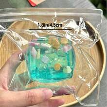 1個海洋風慢回彈紓壓玩具，卡通貝殼魚冰淇淋設計，緩解焦慮，便攜式日常放鬆玩具，精緻桌面裝飾，適合生日、聖誕節、萬聖節、復活節及其他節日派對禮物 - 彩色 - 查看 10