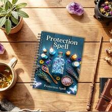 1 Pc A5, 8.3x5.5inch, English Version Protective Magic Notebook, Spiritual Barrier Guide, Suitable As A Mystical Gift For Beginner Witches And Enthusiasts - A5 - View 4