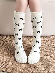 1 Pair Children's Solid Color Soft Comfortable Knee-High Socks, Suitable For All Seasons - Multicolor - View 8