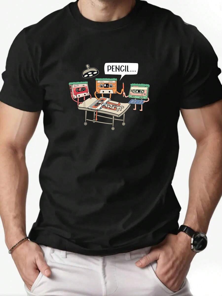 Vintage Cassette Tape For Men - Black - View 1