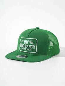 1pc Embroidered "KING RANCH" Mesh Baseball Cap, Adjustable Outdoor Sun Protection Casual Hat Suitable For Spring/Autumn Travel, Beach, Y2K Style,Festival,Holiday - Baseball Cap - View 16