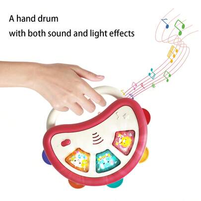 Baby Musical Toy & Rattle, Light-Up Music Toys, Sitting Up And Tummy Time Toy, Early Learning Toy For Infant Girls Boys