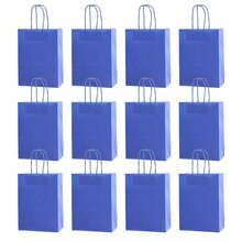 6/12 Túi quà tặng bằng giấy Kraft cổ điển, kích thước 22*16*8cm, kiểu dáng tối giản, thanh lịch, phù hợp làm quà tặng sinh nhật, đám cưới, quà doanh nghiệp, quà ngày lễ. - Xem 38