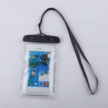 1pc Portable Universal Luminous Waterproof Phone Case With Shoulder Strap, Touch Screen Suitable For All Smartphones, Ideal For Swimming, Diving, Water Sports And Travel, Perfect Gift For Adventurers, Beach Essentials, Pool Floats - Multicolor - View 13