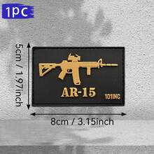 PVC Tactical Patch Glow-In-The-Dark Hook And Loop Silhouette Badge For Backpacks - Silhouette - View 12