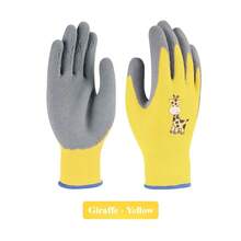 Guantes de protección de  para niños DIY, duraderos, impermeables, para trabajo, jardín, antideslizantes, guantes de látex para niños, resistentes a perforaciones, cocina - S Mayores de 11 años F - Ver 2