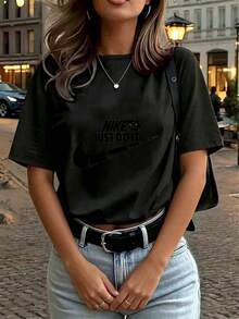 Women T-Shirts - Black - View 4