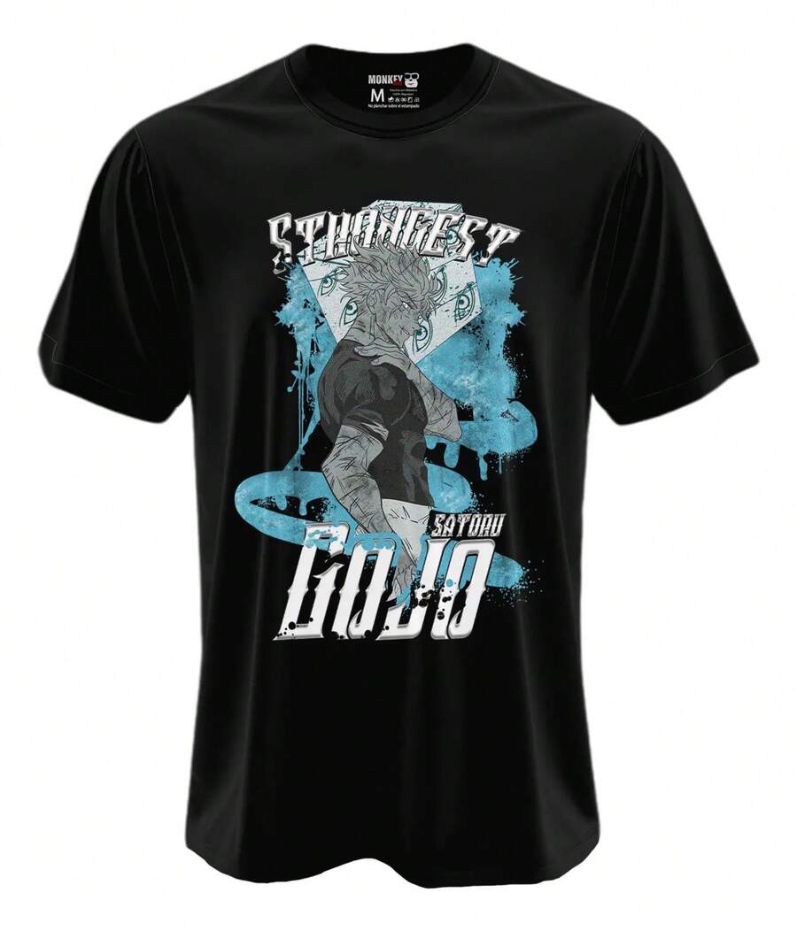 Camiseta de Anime - - Negro - Ver 1