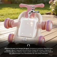 2-In-1 Musical Baby Walker With Interactive Toys And Portable Design - Rose - View 5