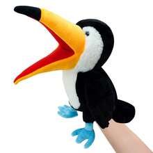 1pc Plush Bird Hand Puppet, Cute Plush Hand Puppet For Interactive Storytelling, Role Play Toy, Performance Prop Suitable For Family Games, Parties, Birthdays - Multicolor - View 7