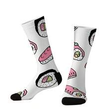 1/2 đôi tất họa tiết sushi 3D ngộ nghĩnh, kiểu dáng Kawaii dễ thương, cao đến bắp chân, độc đáo, thích hợp làm quà tặng cho mùa xuân, hè, thu, đông và mọi dịp. - Nhiều màu - Xem 11
