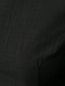 Conjunto de 2 piezas elegante con camiseta de tirantes con detalle retorcido en la espalda y pantalones de pierna ancha de unicolor para mujer - Negro - Ver 8