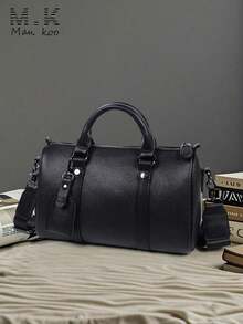 8VEL 1 pieza Bolso de mano casual de gran capacidad para negocios, bolso de embrague, bolso de muñeca, artículos esenciales para vacaciones, antirrobo, portátil, ligero, regalo, organizador de bolsos, carteras, bolsos, monedero, bolsos laterales, bolsos vintage, bolso de viaje, bolso de verano, bolso de primavera, bolso de maquillaje, regalo para hombres, regalo de Navidad, bolsa de viaje - Negro 2 - Ver 12
